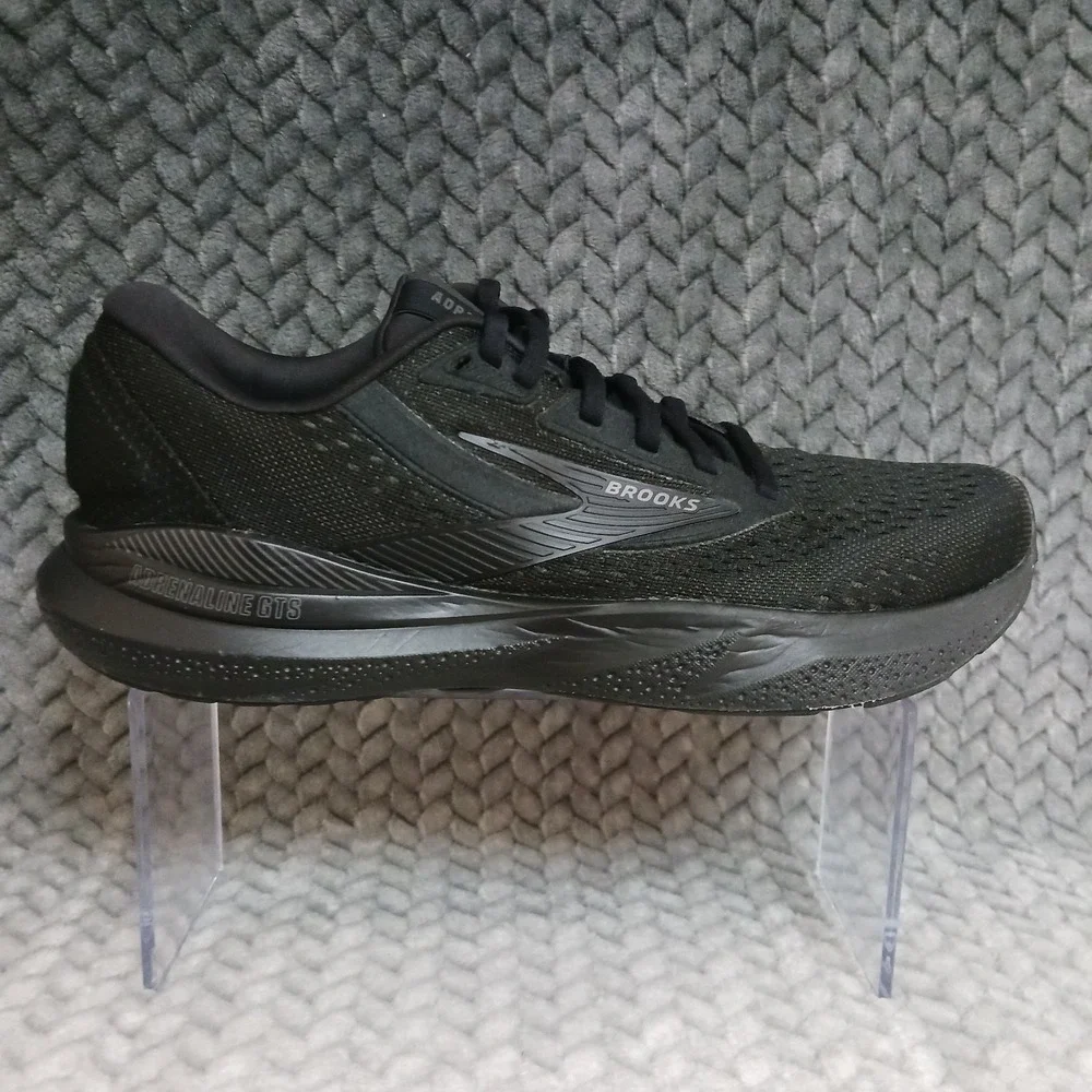 Brooks Adrenaline GTS 24 Black Ebony Women's Walking Running Shoes Size 9.5